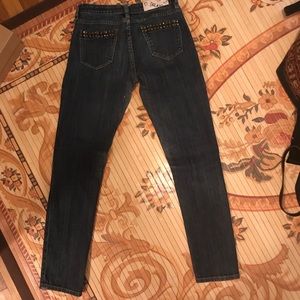 Blank NYC jeans with brass studded pockets